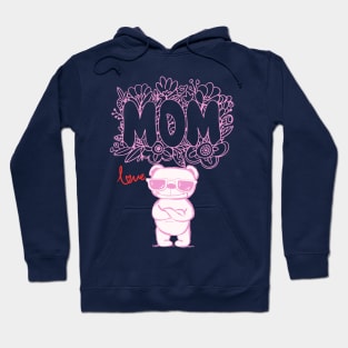 Pink Dog Mom, Love Hoodie